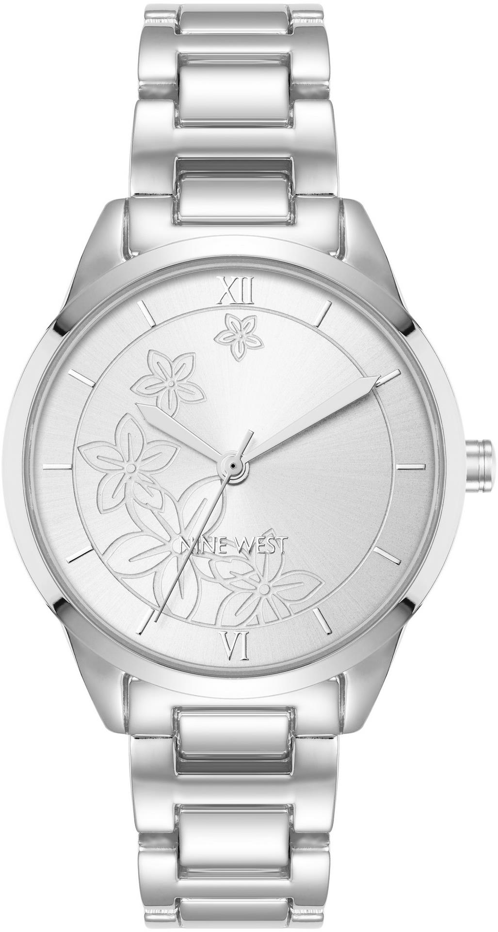 Nine West dámske hodinky okrúhle strieborné NW/3017SVSV