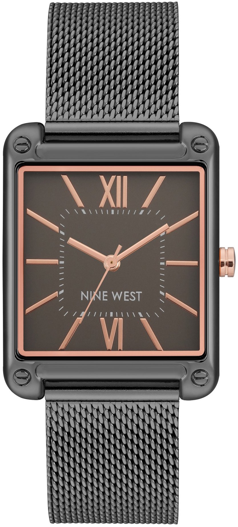 Nine West dámske hodinky hranaté NW/2091GYGY