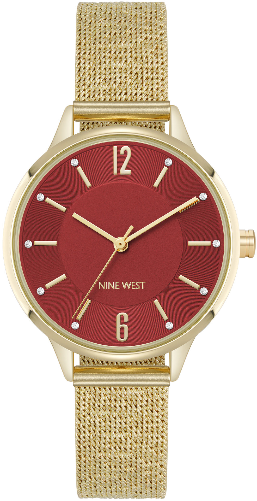 Nine West dámske hodinky okrúhle NW/3304BYGB