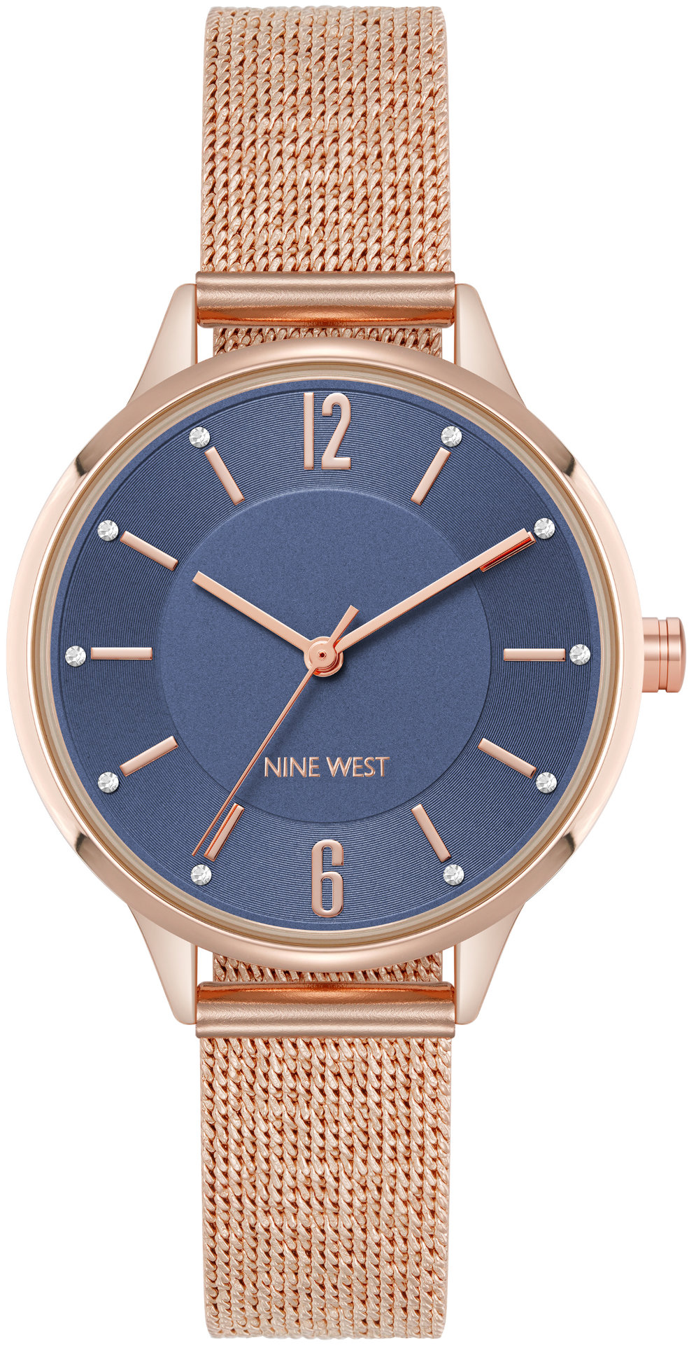 Nine West dámske hodinky okrúhle NW/3304NVRG