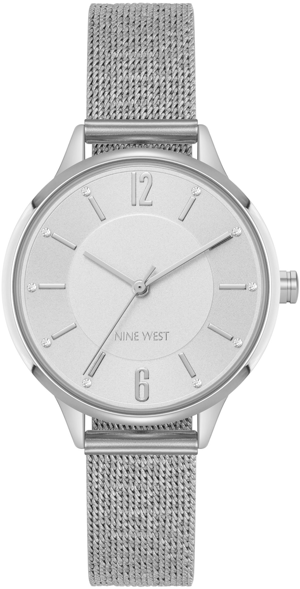 Nine West dámske hodinky okrúhle NW/3305SVSV