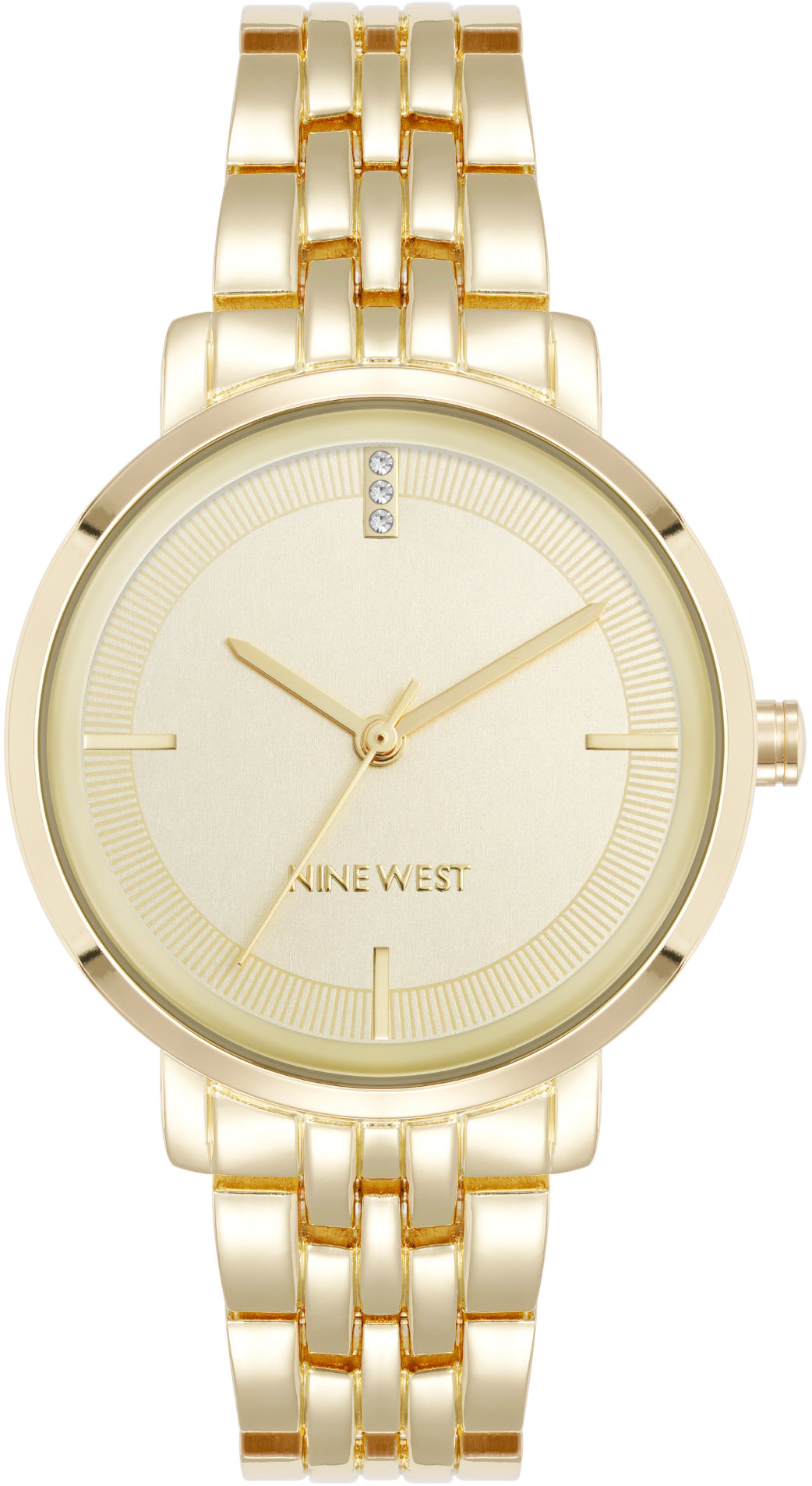 Nine West dámske hodinky okrúhle NW/3332CHGB