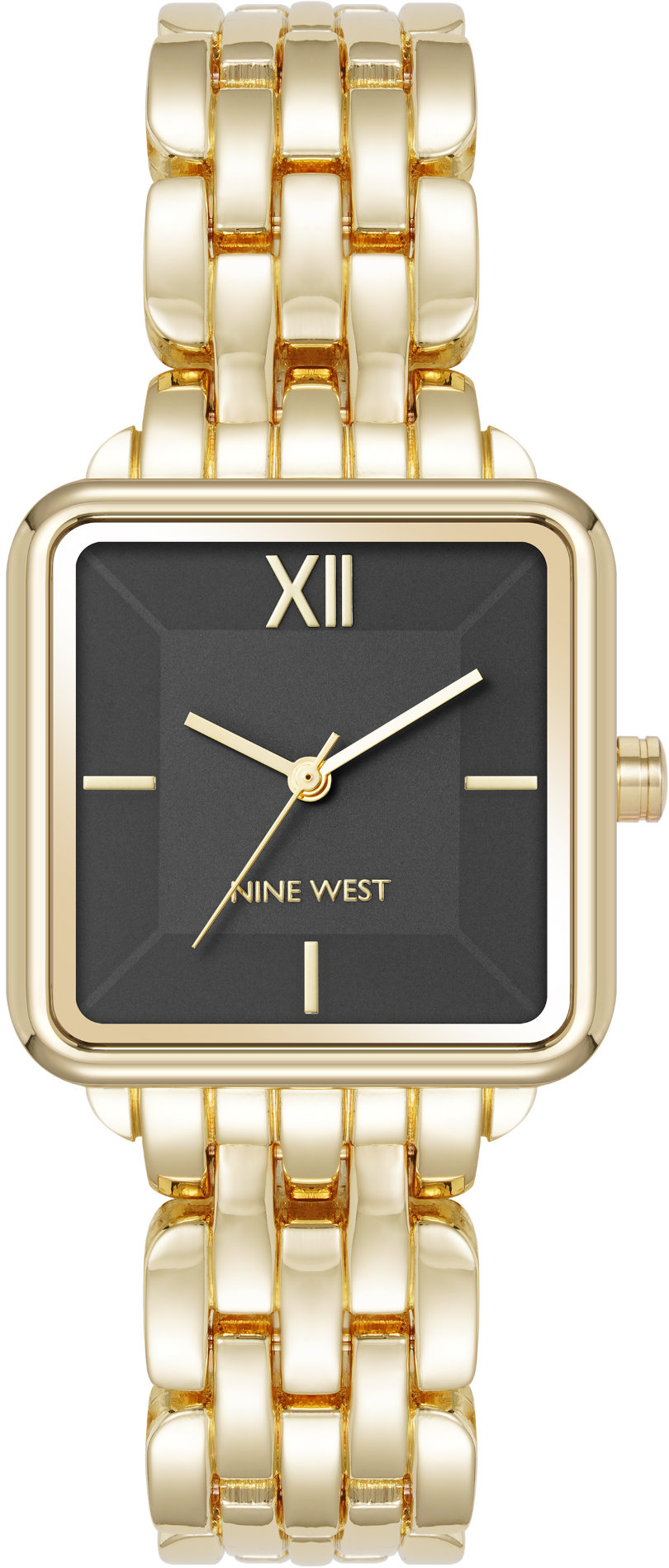 Nine West dámske hodinky hranaté NW/3328BKGB