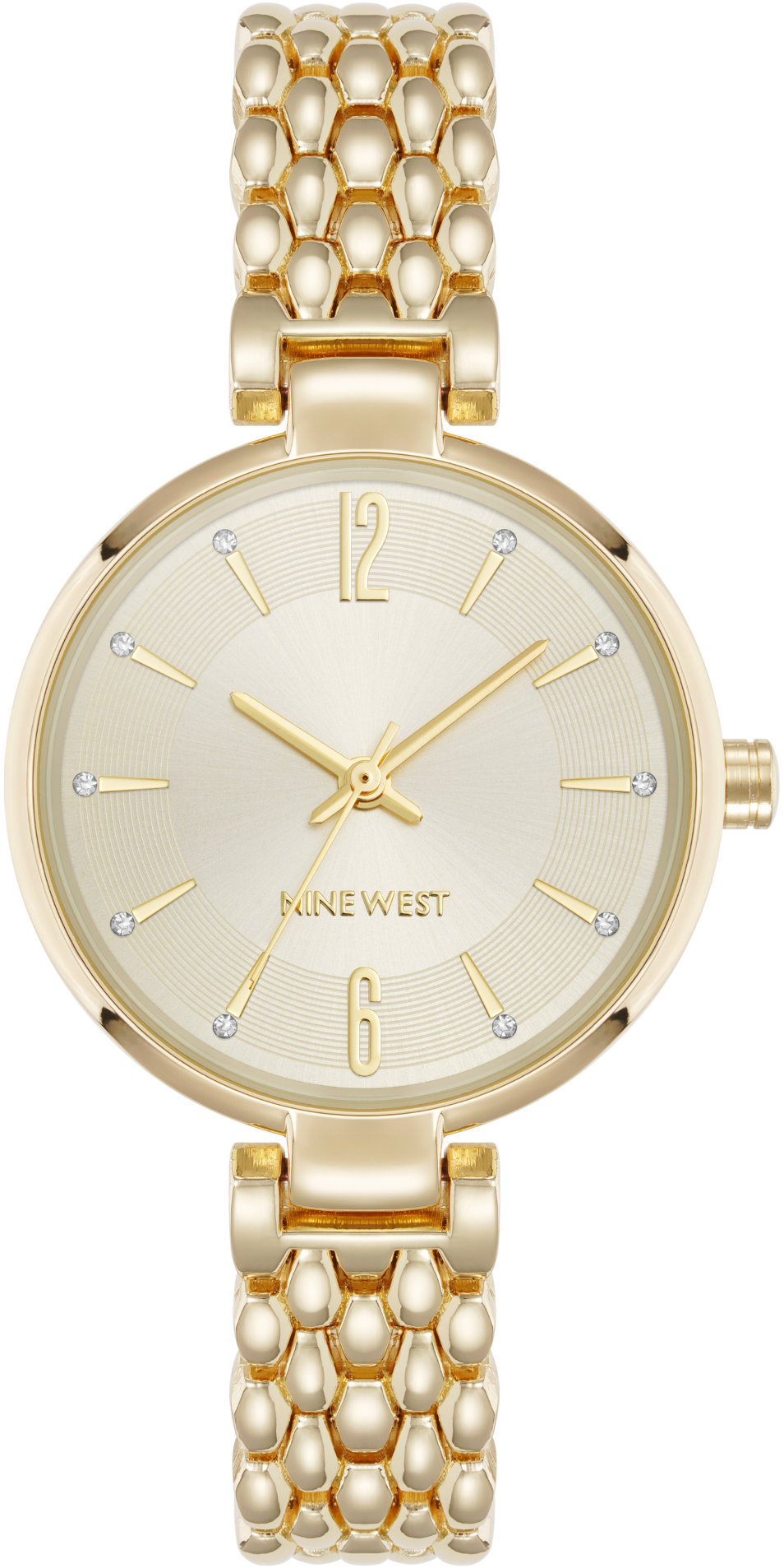 Nine West dámske hodinky okrúhle NW/3336CHGB