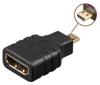PremiumCord Adapter HDMI A samica - micro HDMI D samec