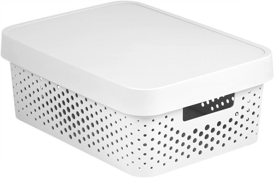 Curver INFINITY DOTS box 11 l, biely