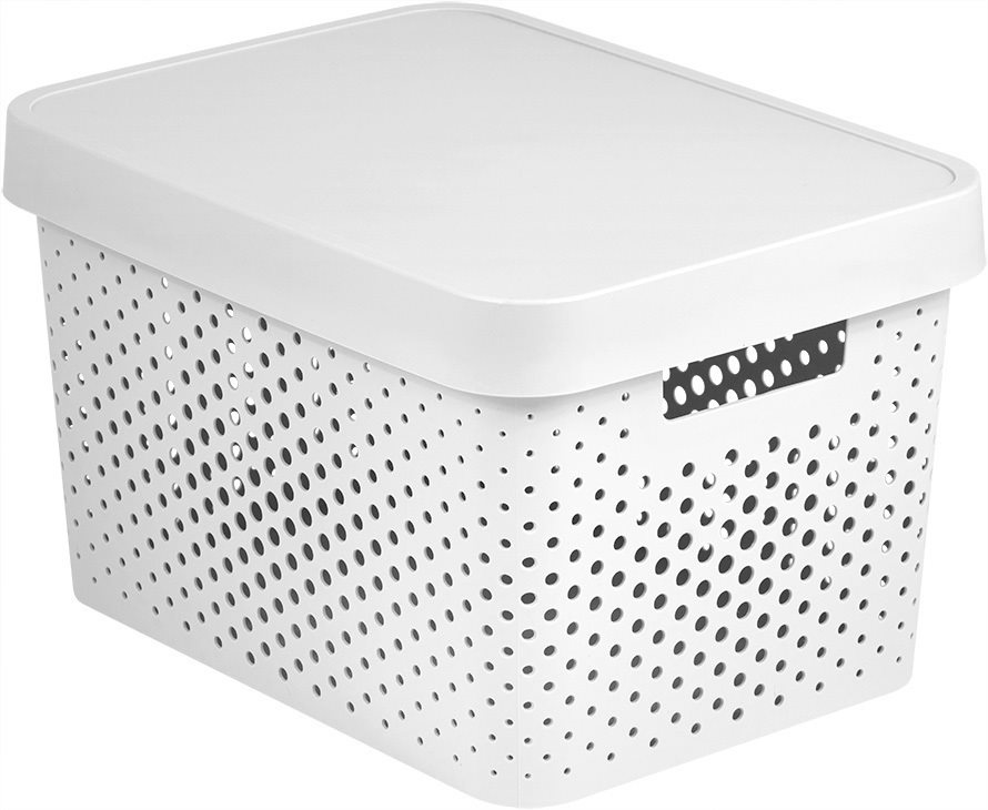 Curver INFINITY DOTS box 17 l, biely