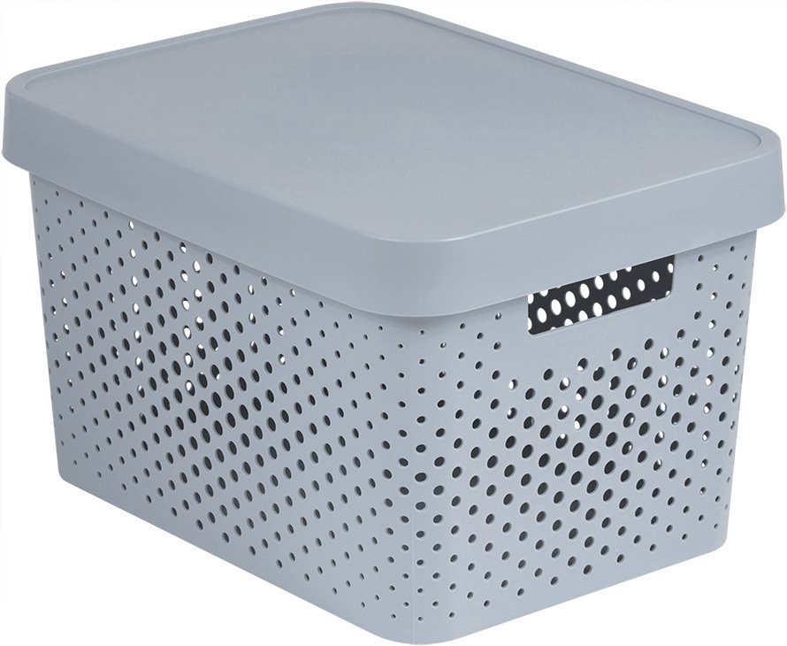 Curver INFINITY DOTS box 17 l – sivý