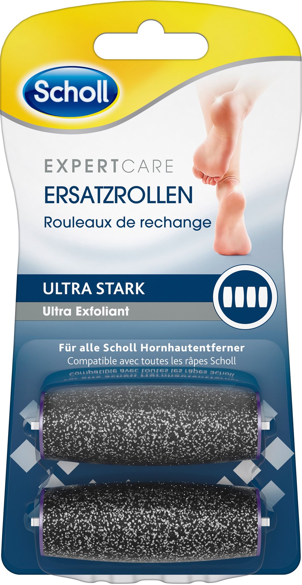 SCHOLL Velvet Smooth Rotačná hlavica Ultra drsná s diamantovými kryštálikmi 2 ks