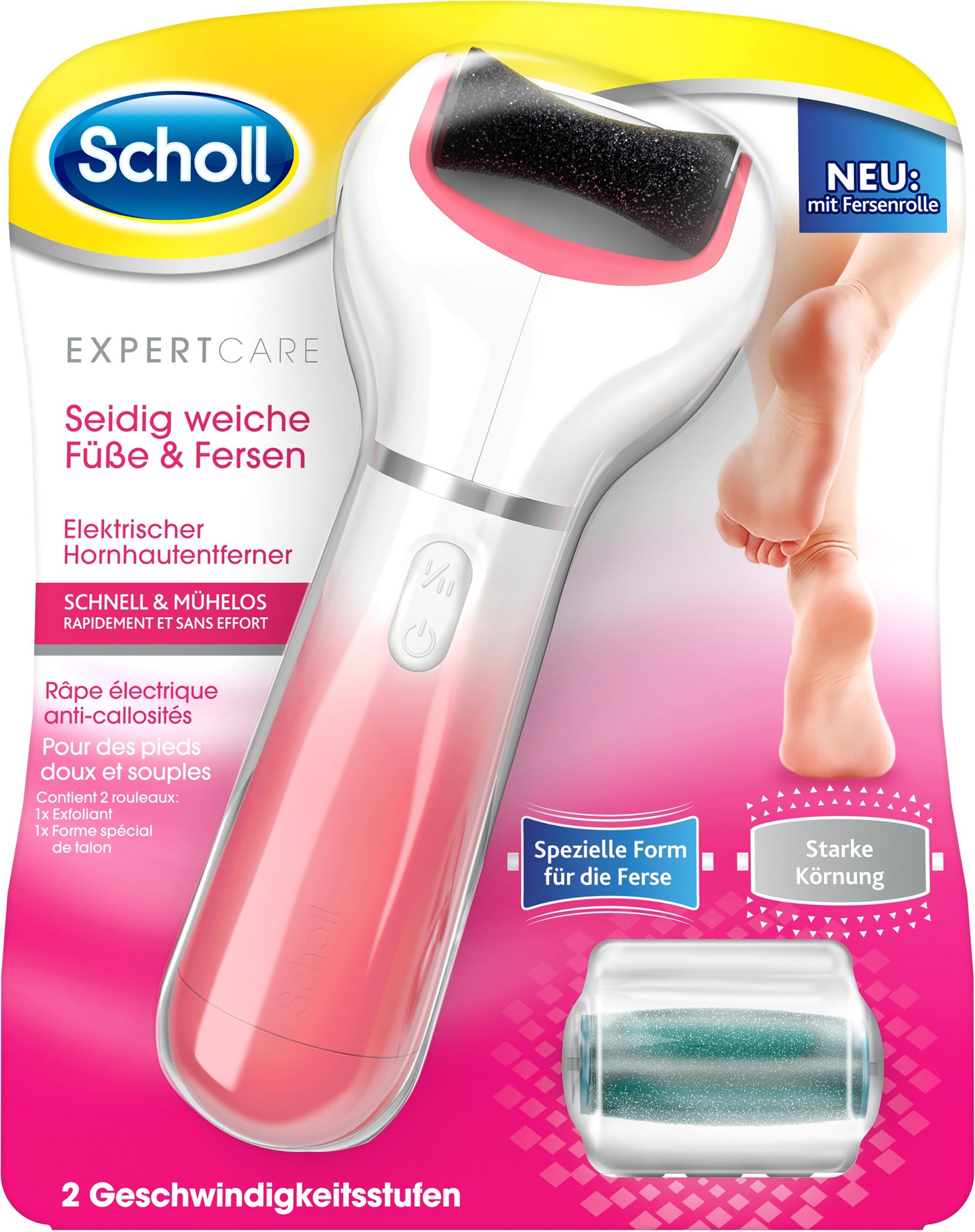 SCHOLL Velvet Smooth Eletronic Food Care System Pink