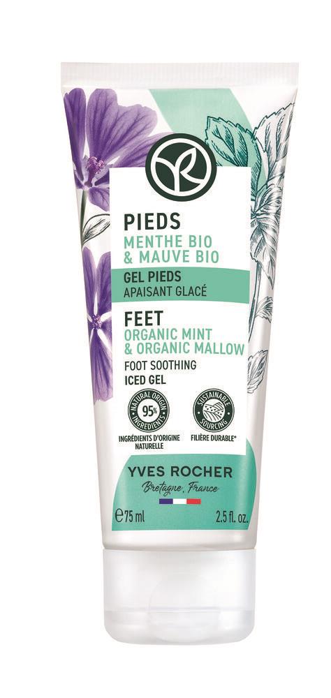 YVES ROCHER Upokojujúci chladivý gél na nohy 75 ml