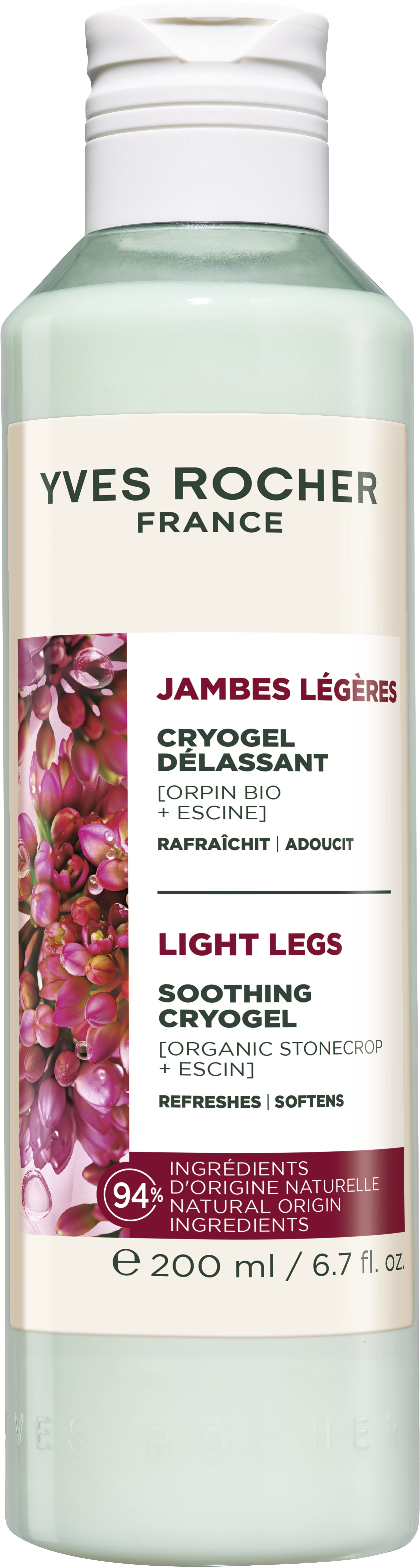 YVES ROCHER Upokojujúci chladivý gél na nohy 200 ml