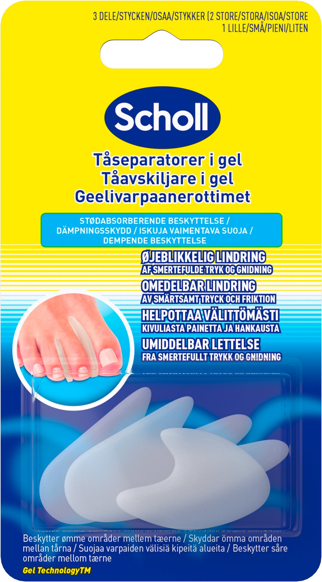 SCHOLL Gél Toe Separator 3 ks