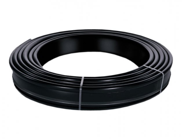 GARDEN DIAMOND Trávnikový obrubník GRATE, dĺžka 12 m, čierny