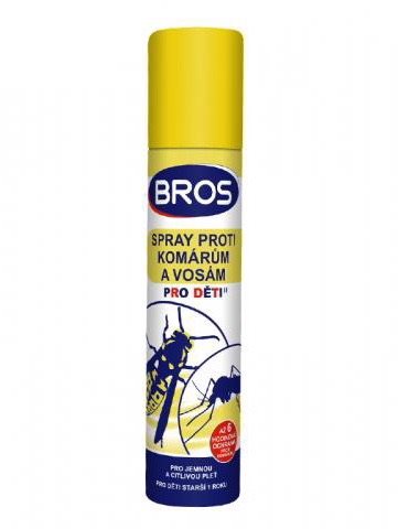 BROS Repelent sprej pre deti proti komárom a osám 90 ml
