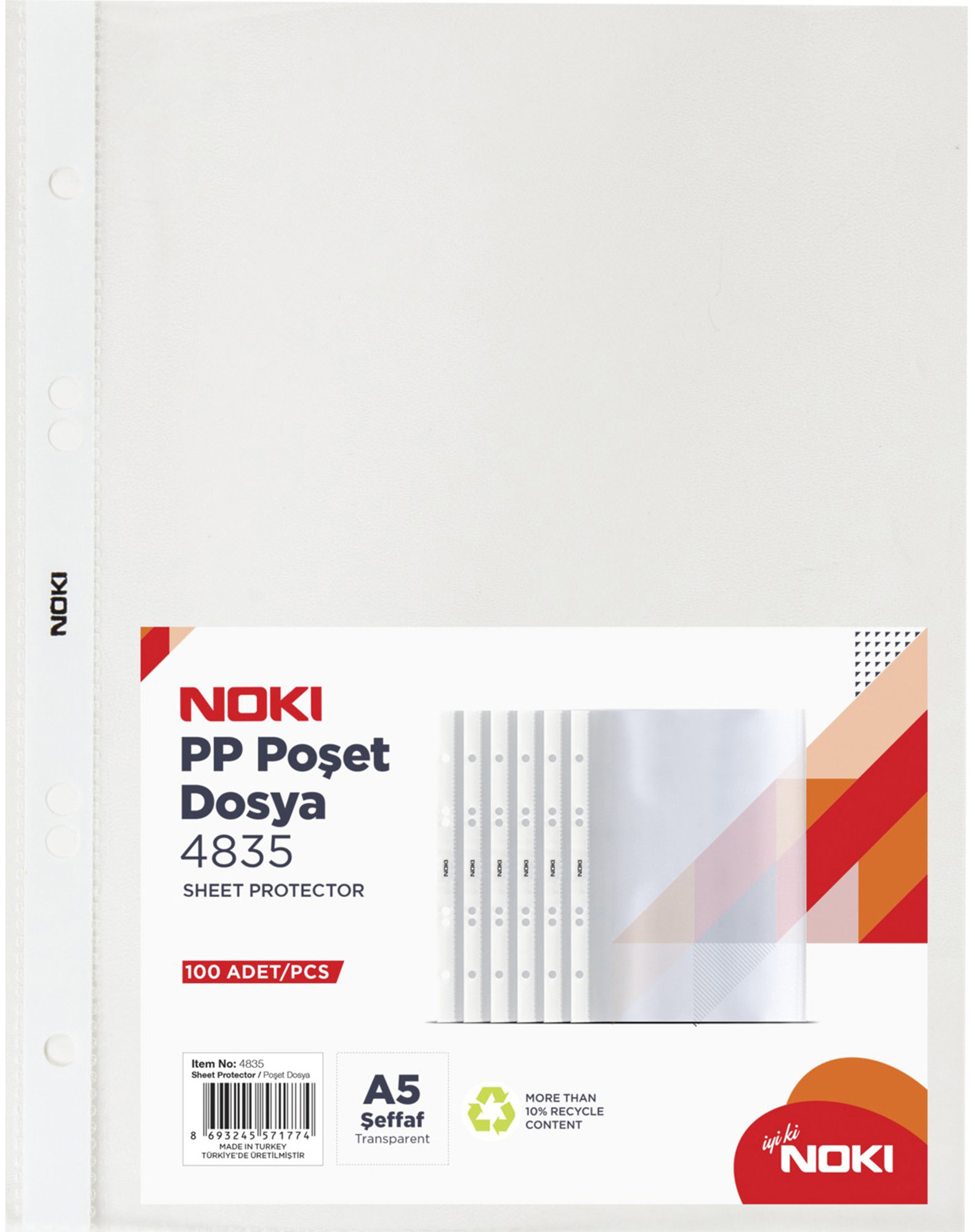 NOKI A5/38 mikrónov, matné – balenie 100 ks