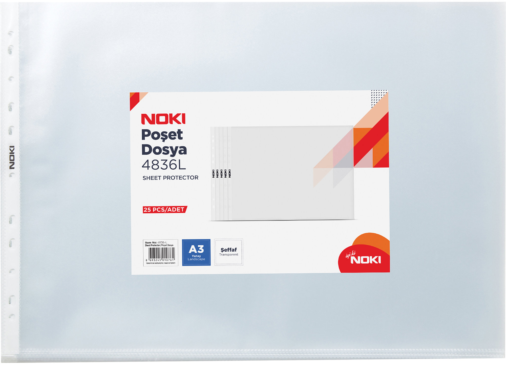 NOKI horizontálne A3/70 mikrónov, matné – balenie 25 ks