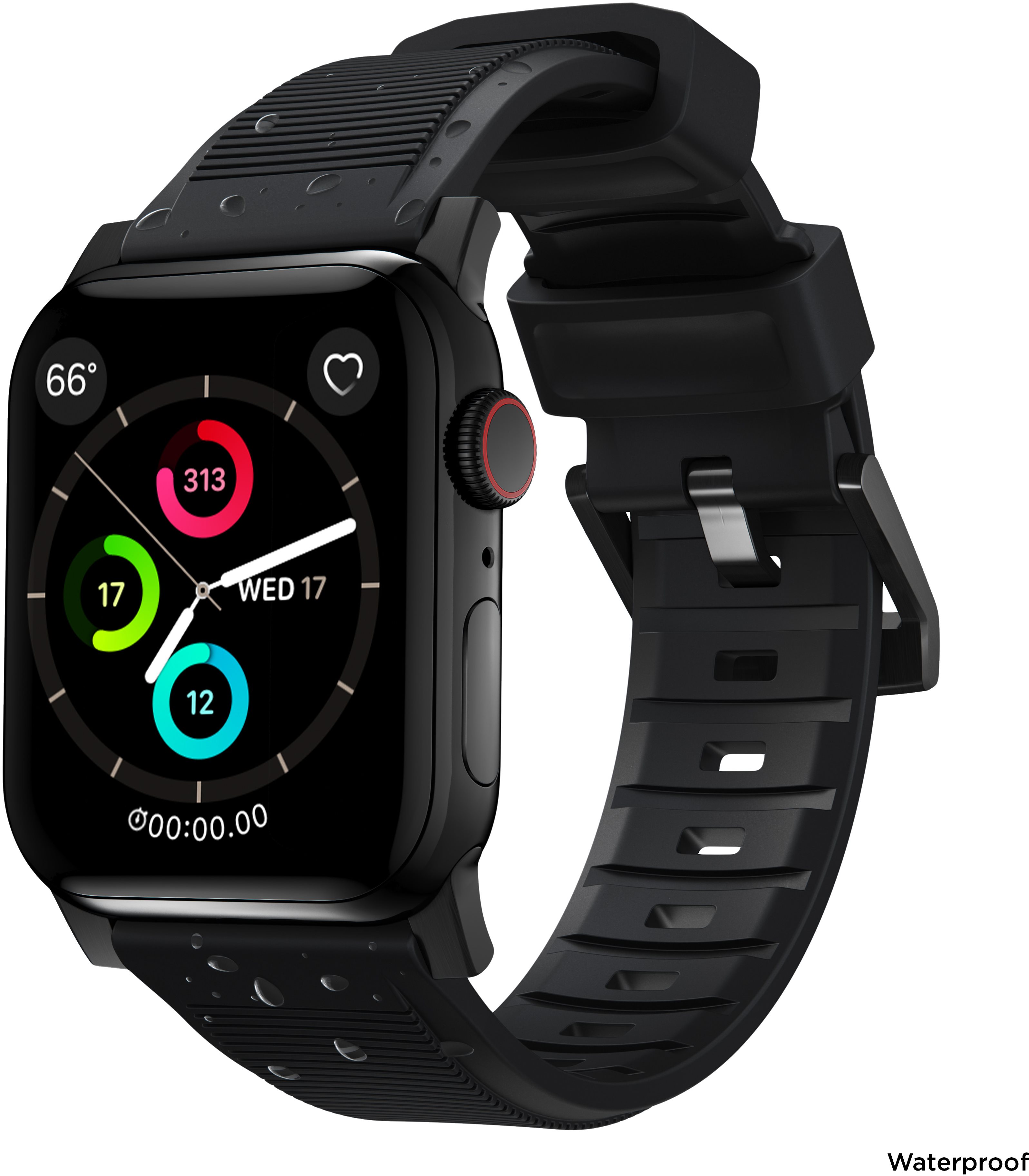 Nomad Rugged Strap Black/Black Apple Watch 6/SE/5/4/3/2/1 42/44/45/Ultra 49mm