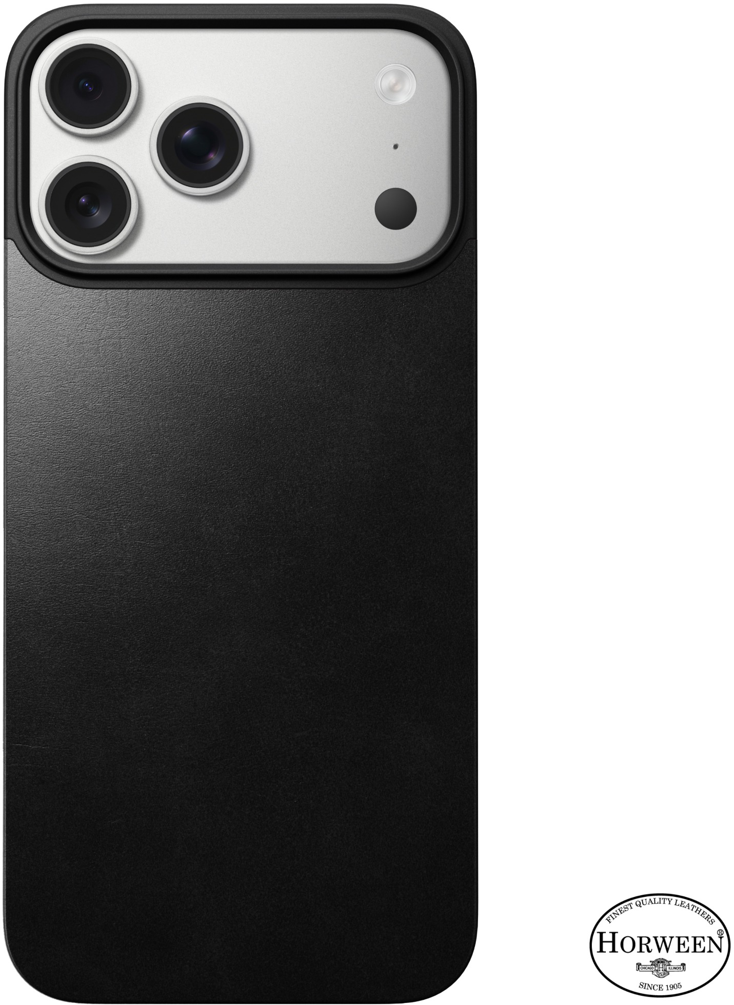Nomad Magnetic Leather Back Black (Horween) Magsafe iPhone 17 Pro Max