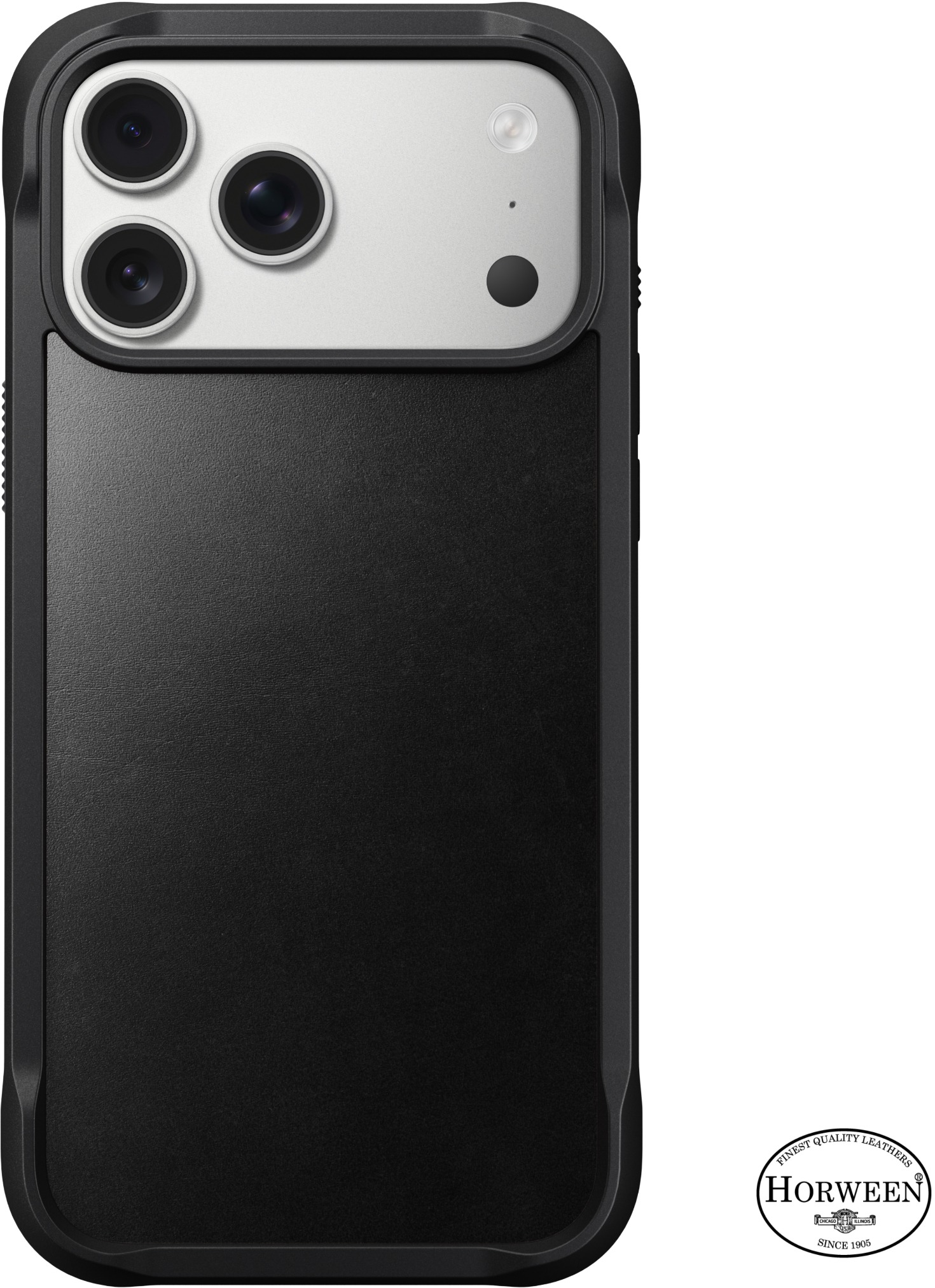 Nomad Rugged Leather Case Black (Horween) iPhone 17 Pro Max
