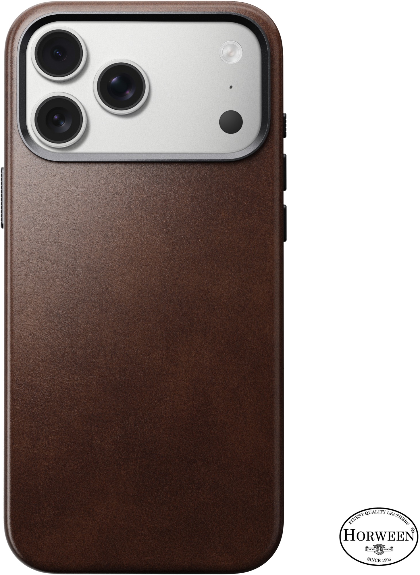 Nomad Traditional Leather Case Rustic Brown (Horween) iPhone 17 Pro Max
