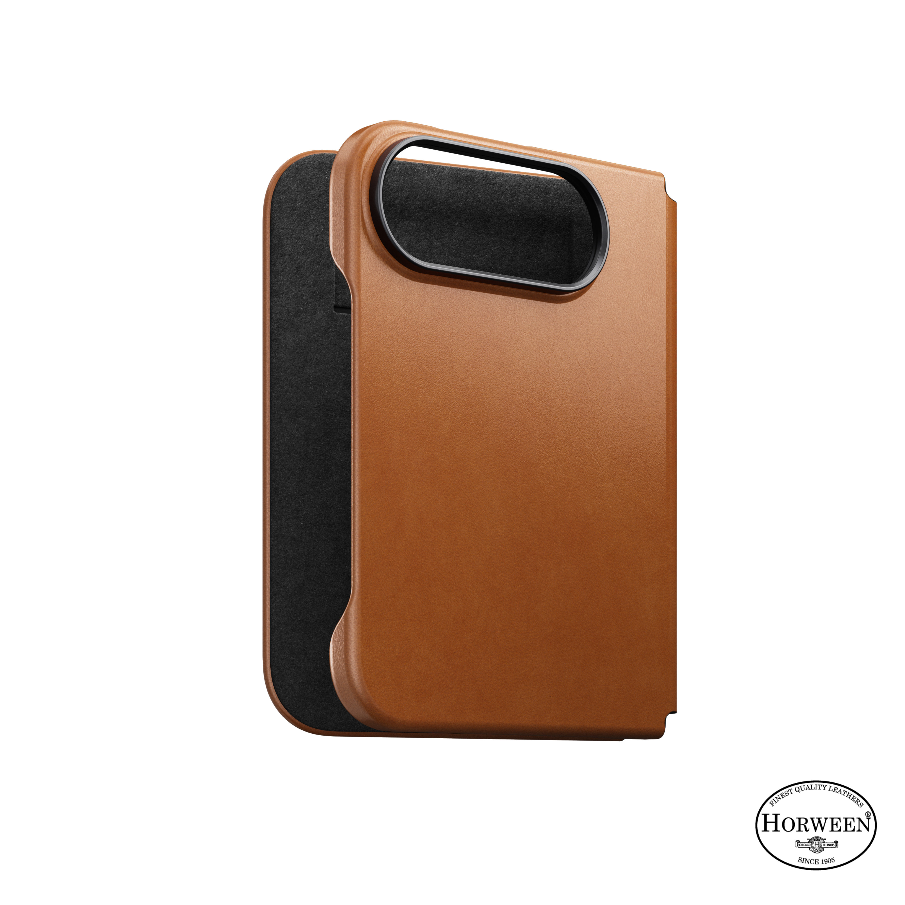 Nomad Traditional Leather Folio Saddle Horween iPhone Duo