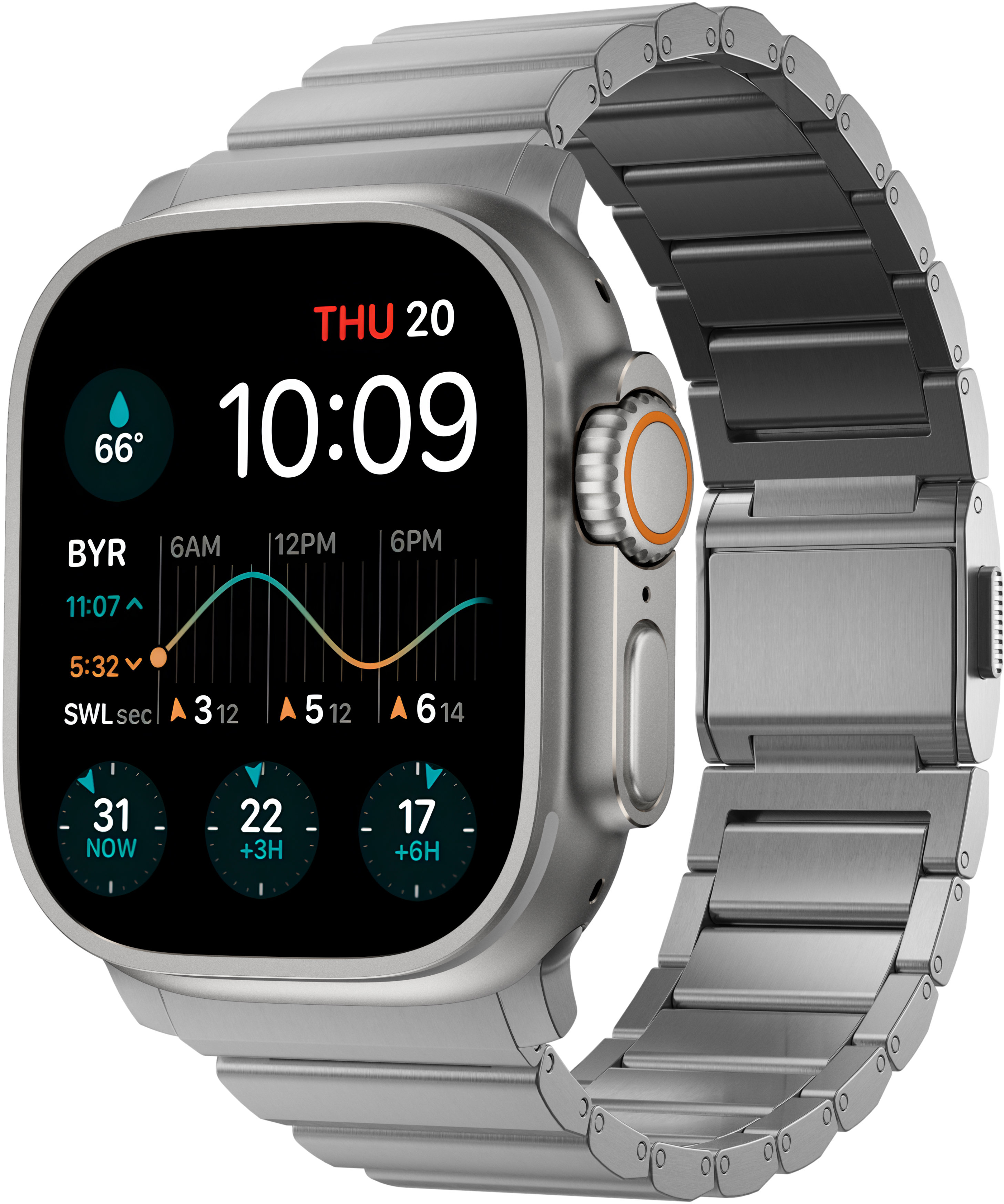 Nomad Titanium Band Natural Apple Watch 49 mm/46 mm/45 mm/44 mm/42 mm