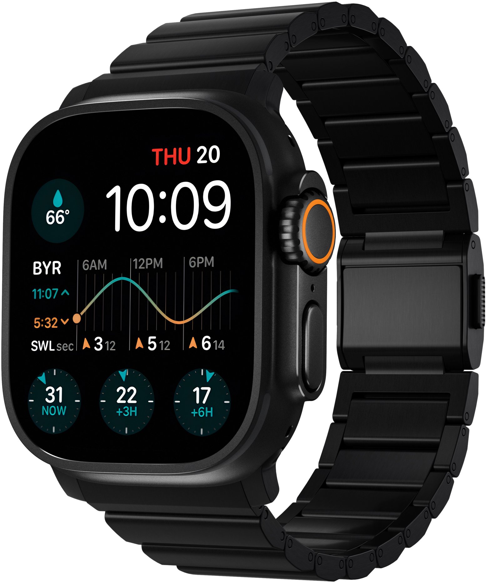 Nomad Titanium Band Hardware V2 – AW 46 mm/49 mm Black