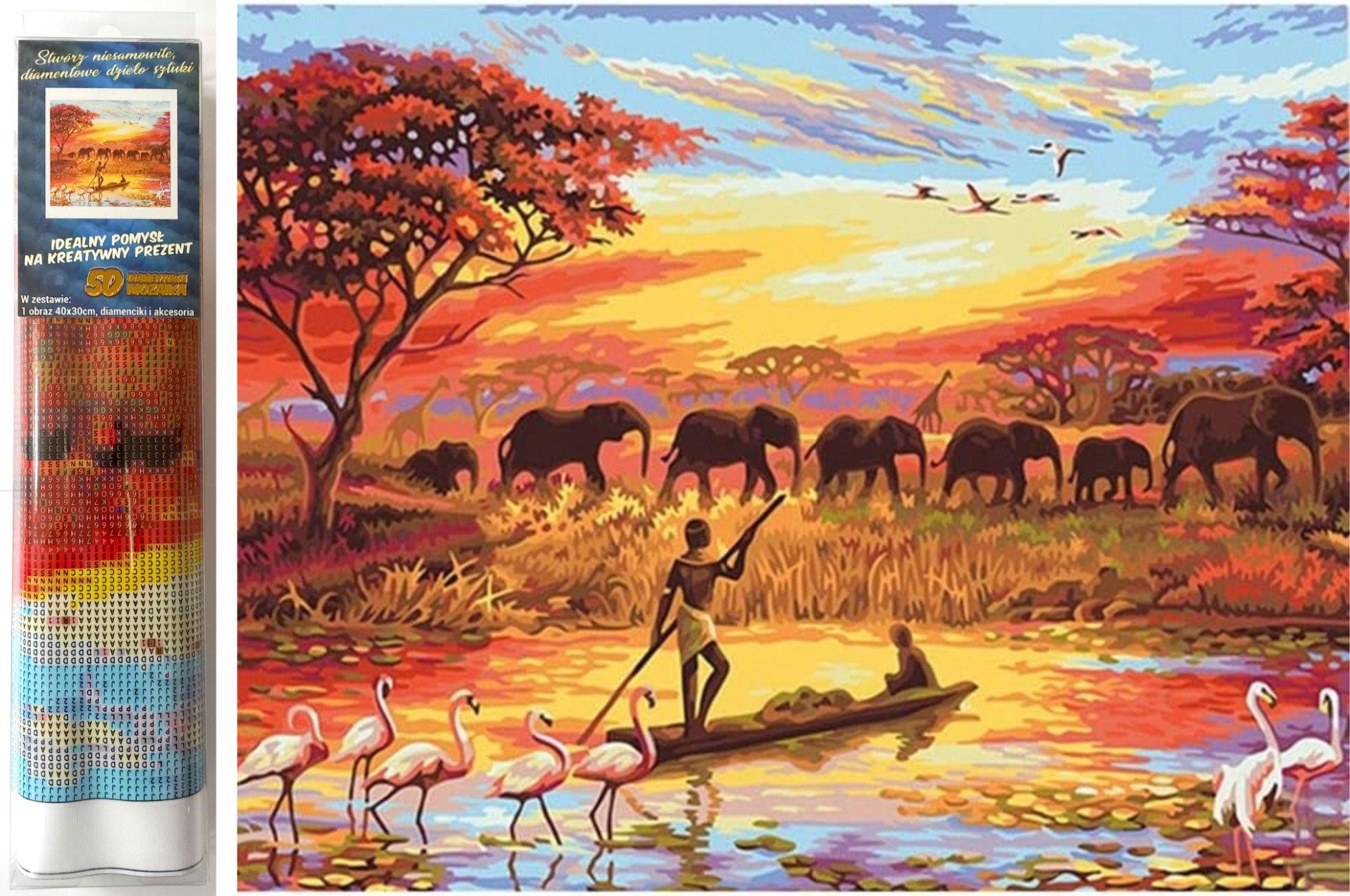 Norimpex Slonie stádo 30 × 40 cm