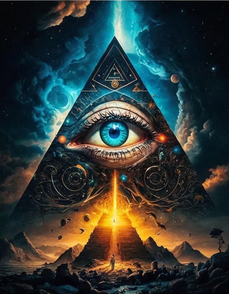 Norimpex Jasnozrivé oko v pyramíde 30 × 40 cm