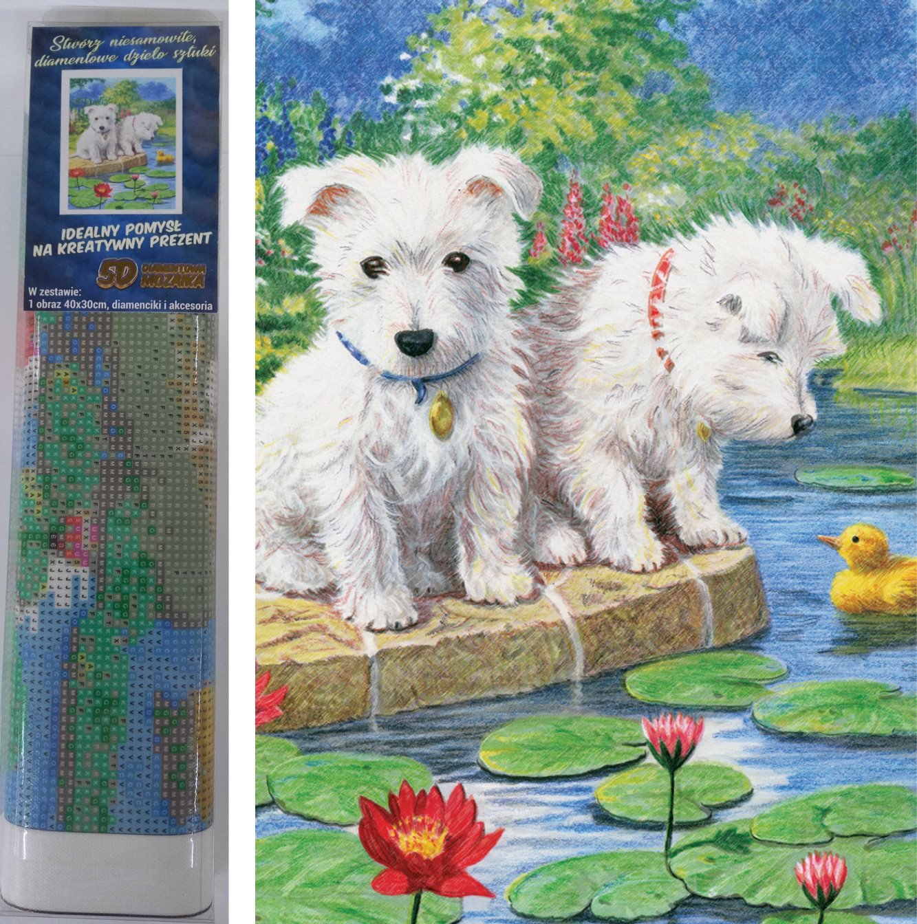 Norimpex Psy s leknami 30 × 40 cm