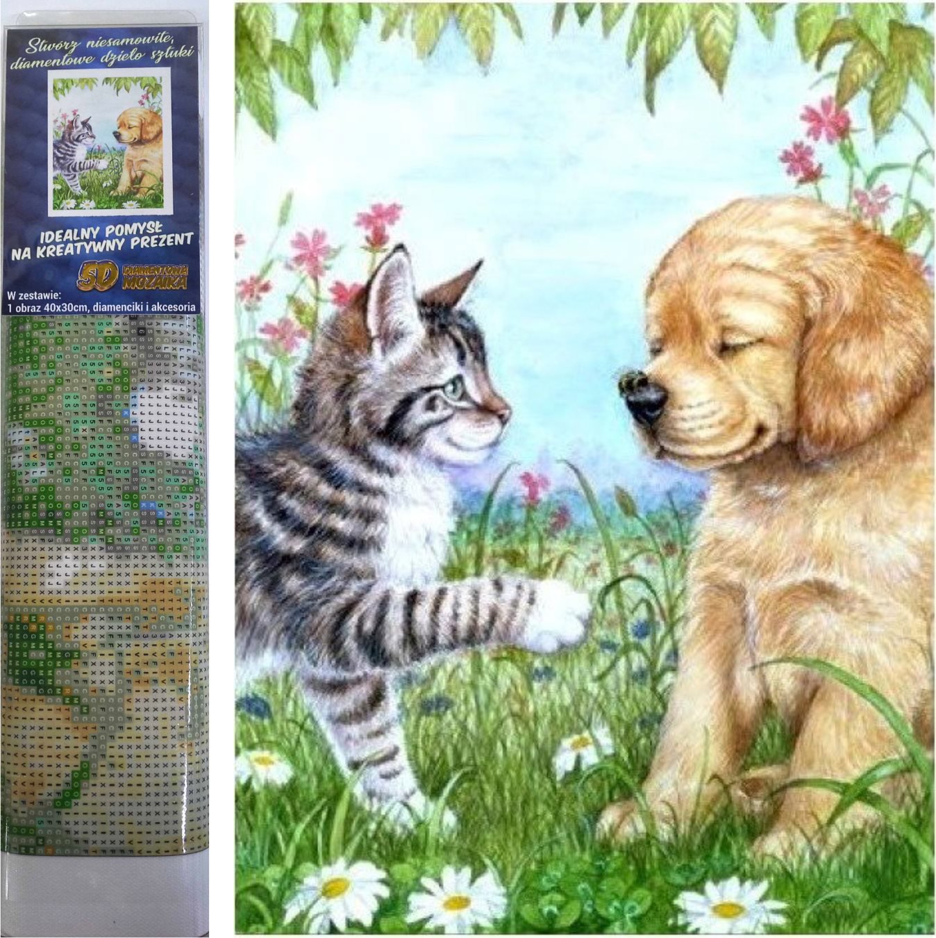 Norimpex Šteňa a mačiatko 30 × 40 cm