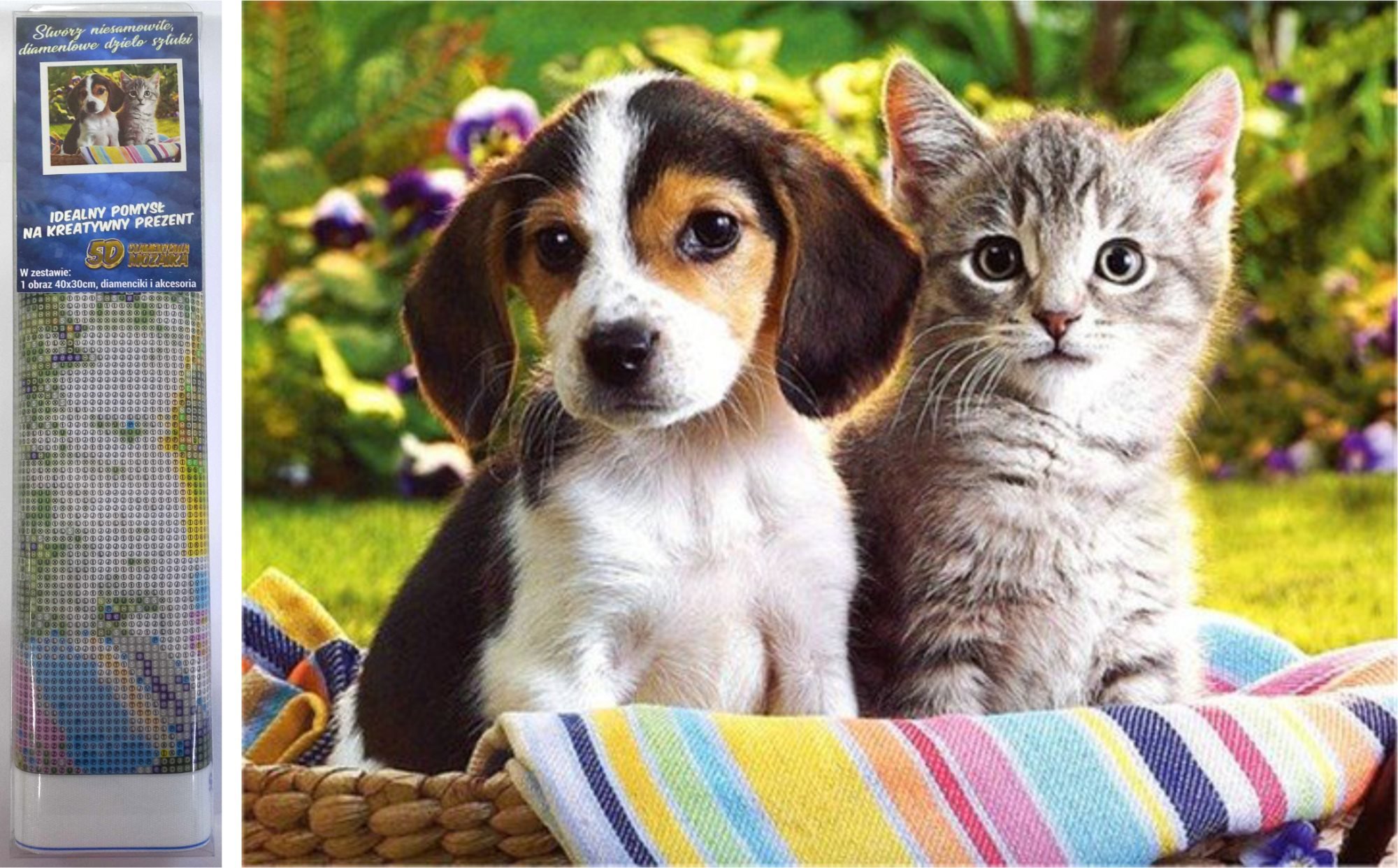 Norimpex Kamaráti v košíku 30 × 40 cm