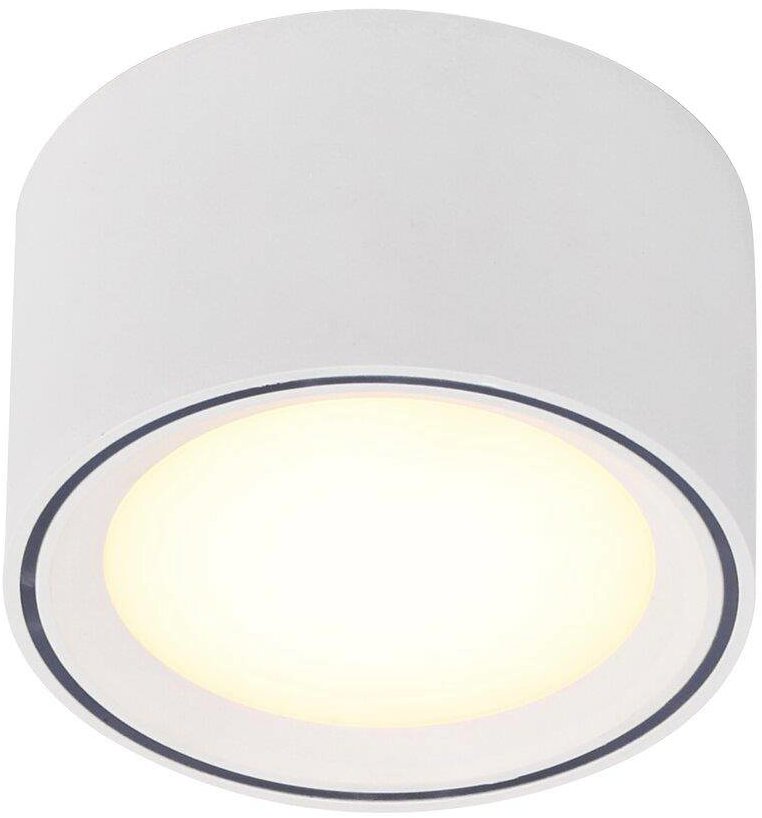 NORDLUX Stmievateľné LED svetlo Fallon, 100 × 60 mm, 8,5 W, 2700 K, biele/biele