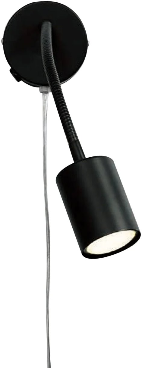 NORDLUX Explore čítacia LED lampička na husacom krku, 55 × 350 mm, GU10, 7 W, čierna