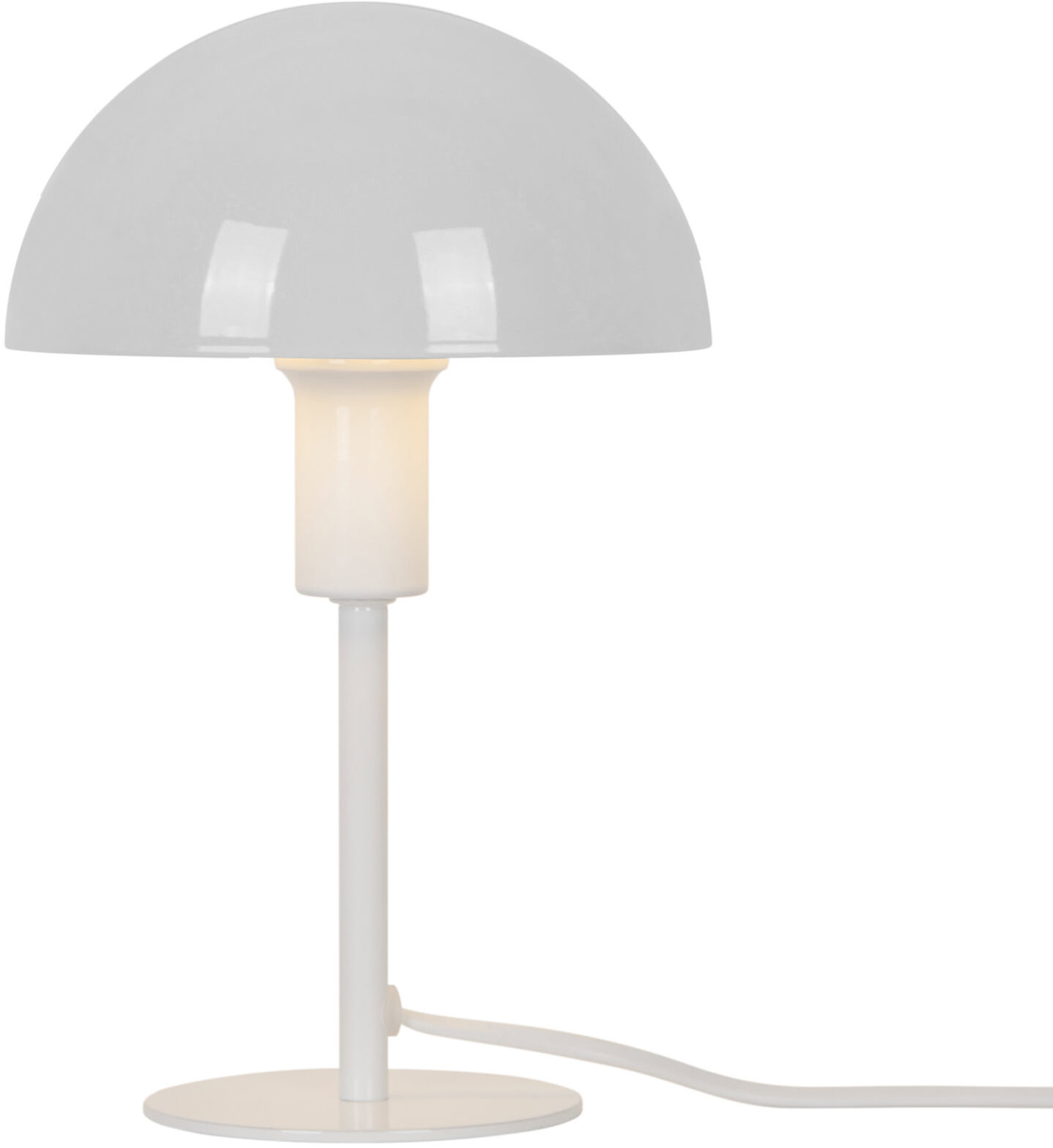 NORDLUX Ellen mini stolová lampička, 160 × 250 mm, E14, biela