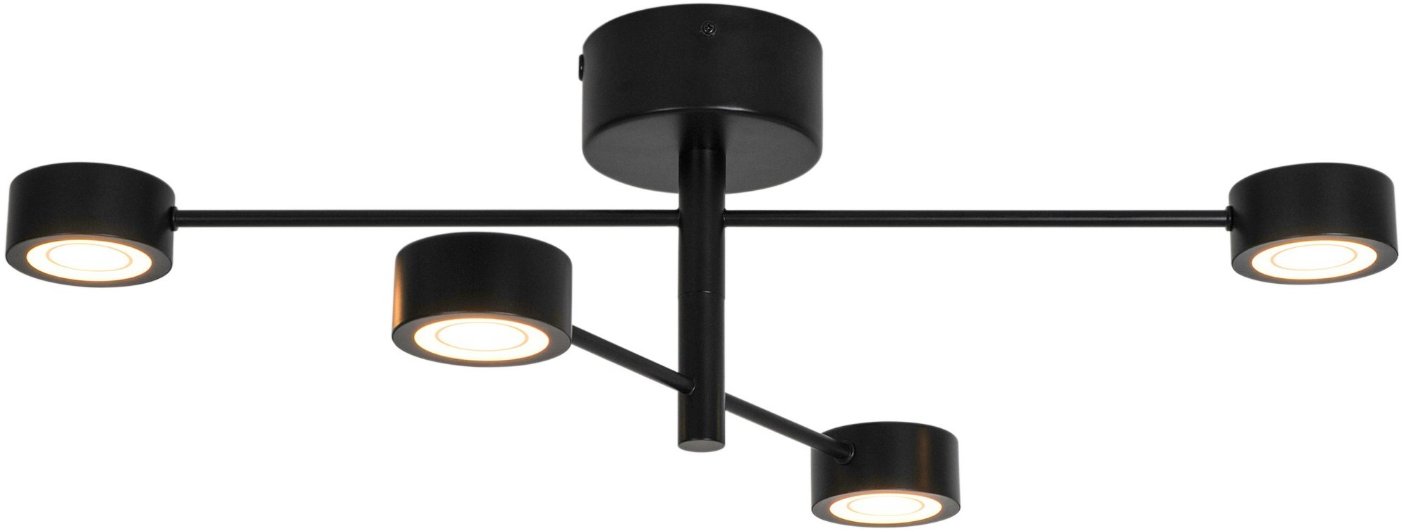 NORDLUX Stropné smart LED svetlo Clyde, 720 × 220 mm, 4 × 5 mm, kríž