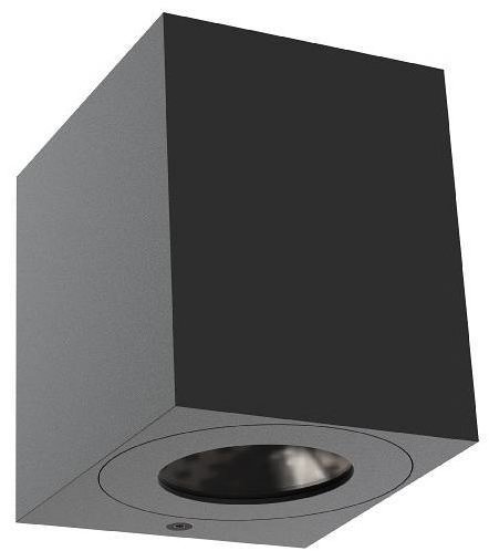 NORDLUX Vonkajšie nástenné LED svietidlo Canto Kubi 2, 104 × 87 × 100 mm, čierne