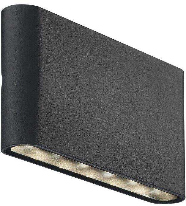 Nordlux Kinver vonkajšie nástenné LED svetlo, 10 W, 990 lm, 3000 K, čierne