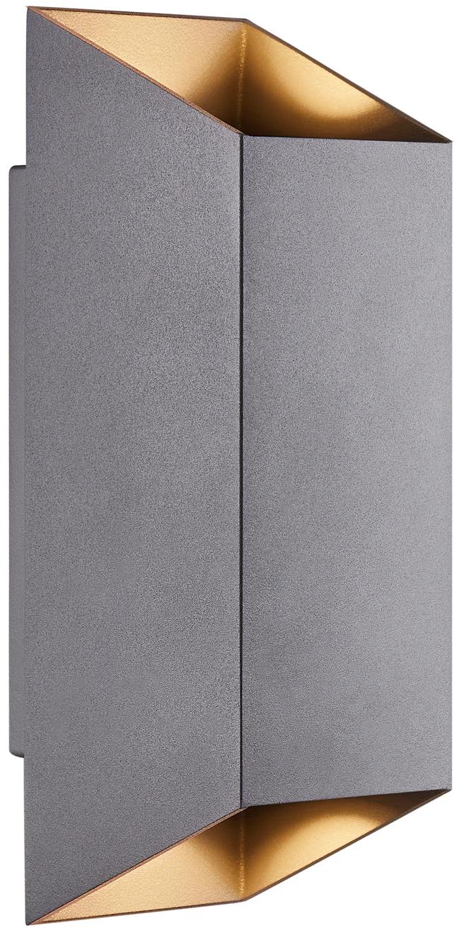 Nordlux Nástenné LED vonkajšie svetlo Nico Square IP54, 235 × 80 mm, GU10, 35 W, antracit