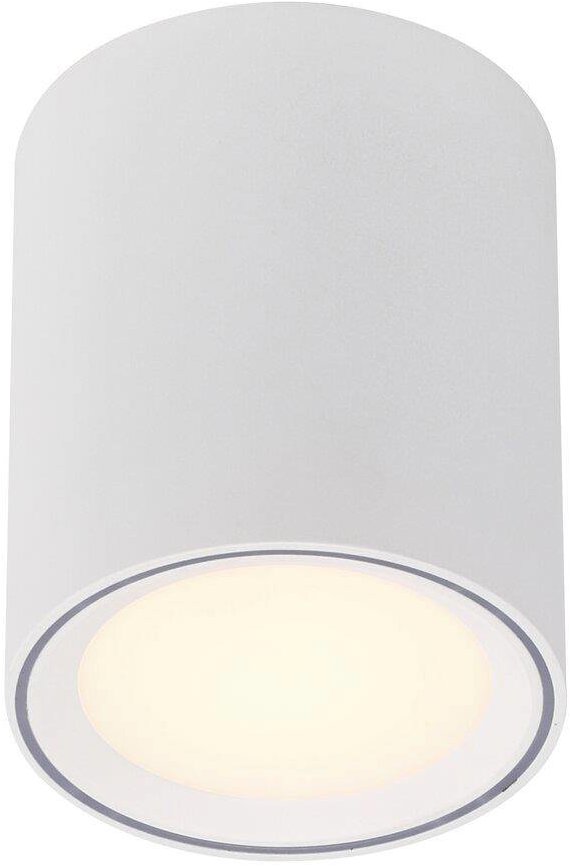 NORDLUX Stmievateľné LED svetlo Fallon, 100 × 120 mm, 8,5 W, 2700 K, biele/biele