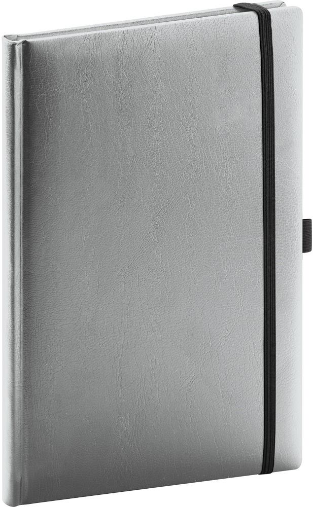 Notique Notes Balacron, strieborný, linajkový, 15 × 21 cm