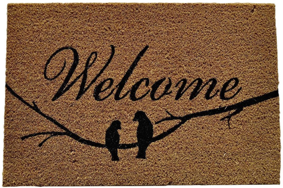 M.A.T. Group rohož PVC + kokos 40 × 60 cm Welcome