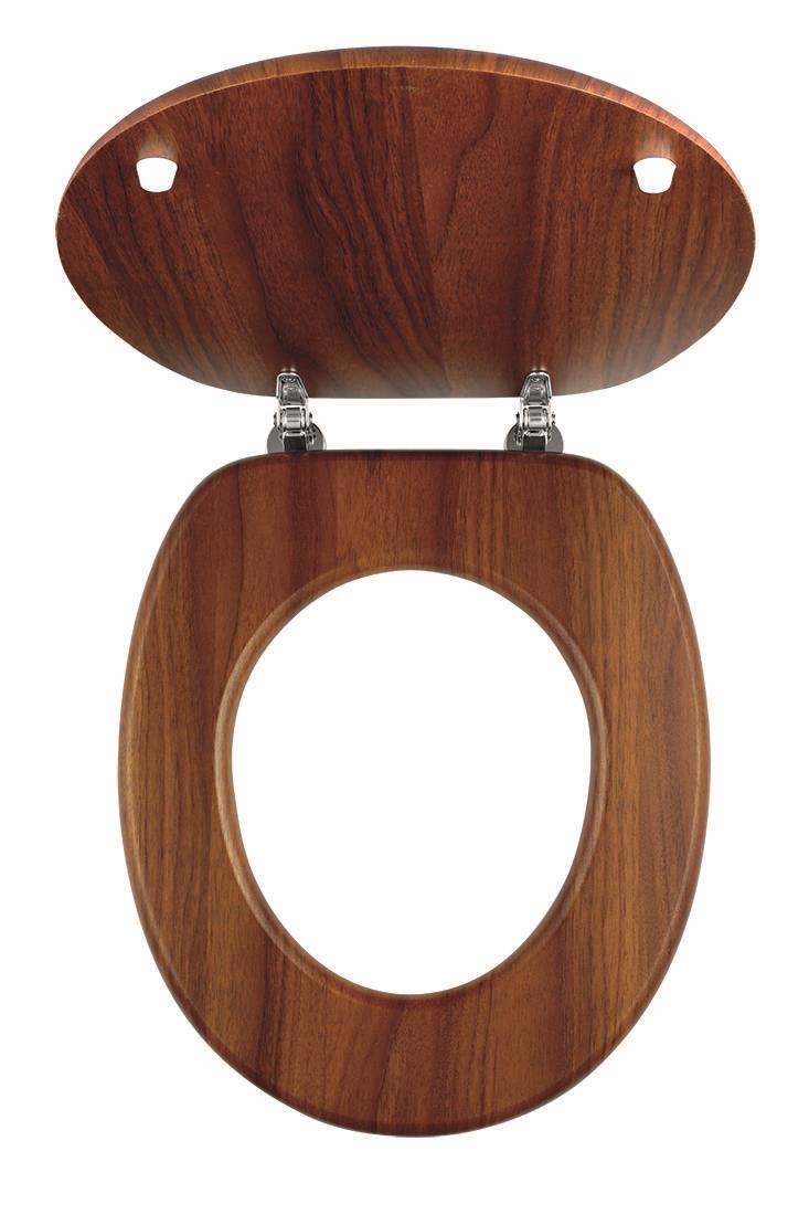 NOVASERVIS Záchodová doštička drevená – tmavý dub