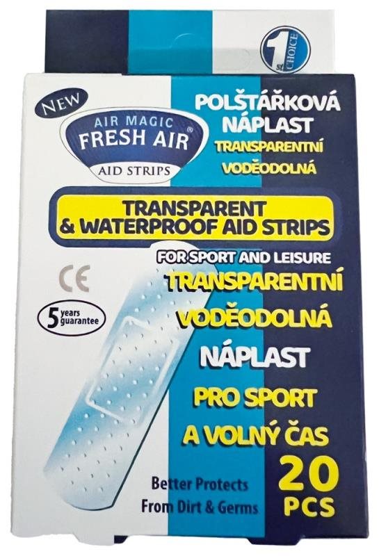 Vankúšiková náplasť transparentná vodoodolná 20 ks