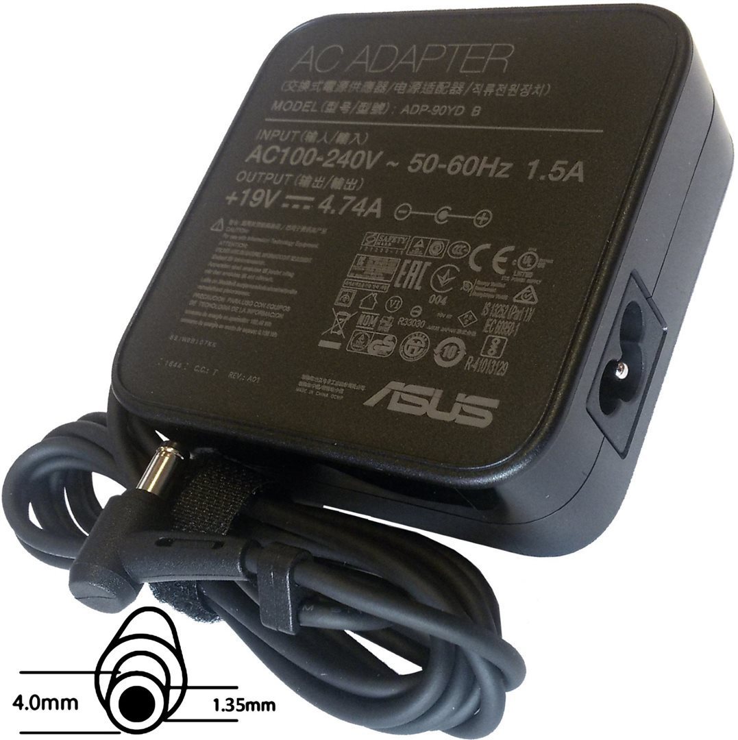 ASUS 90 W orig. 19 V, 3P (4PHI) (konektor 4,00/1,35 mm)