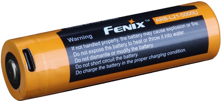 Dobíjacia batéria Fenix 21700 5000 mAh s USB-C (Li-Ion)