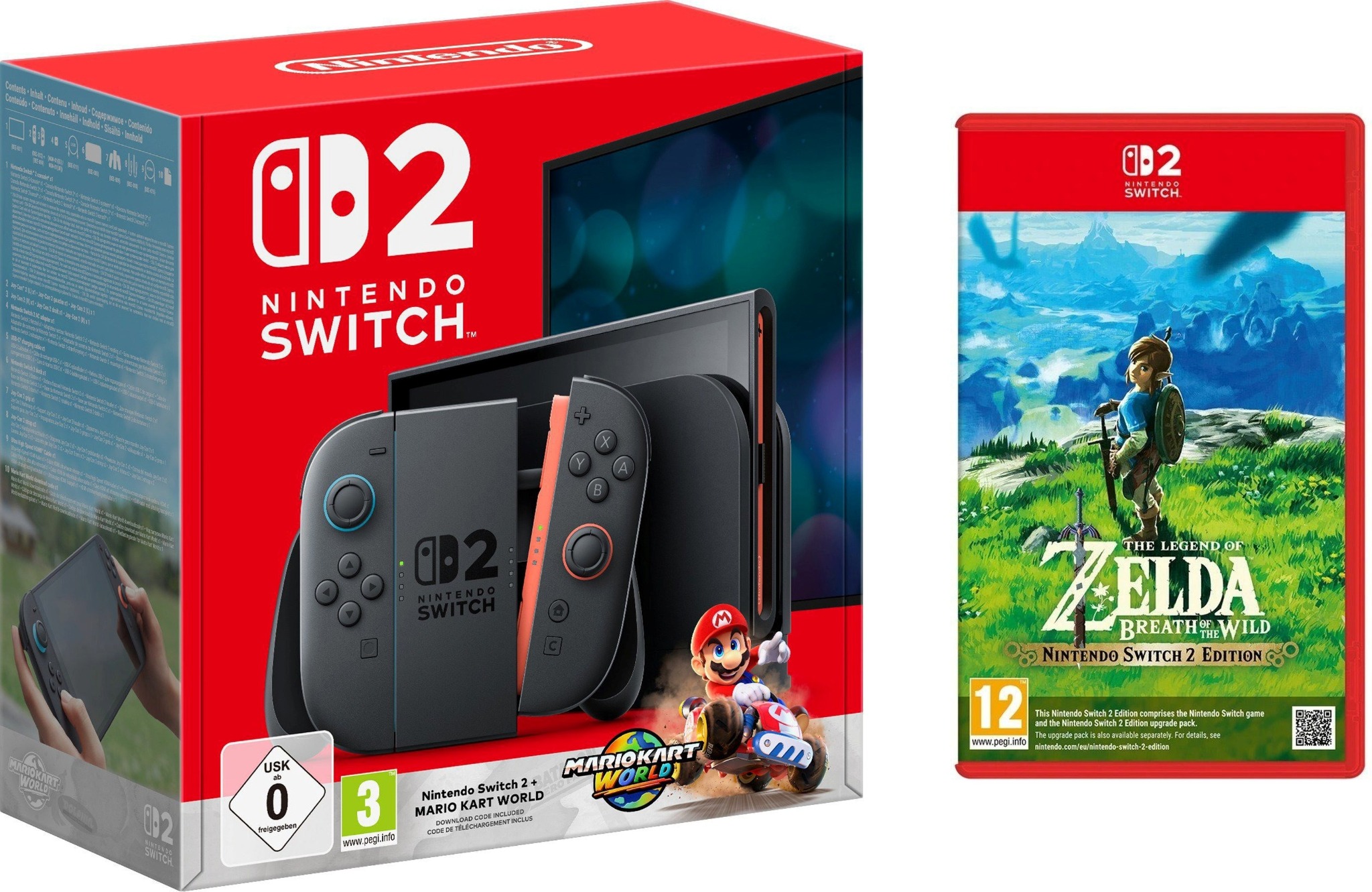 Nintendo Switch 2 + Mario Kart World + Legend of Zelda: Breath of the Wild