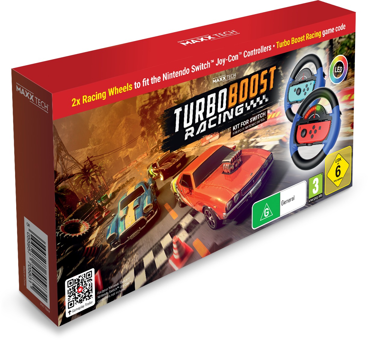Turbo Boost Racing – hra a súprava príslušenstva pre Nintendo Switch