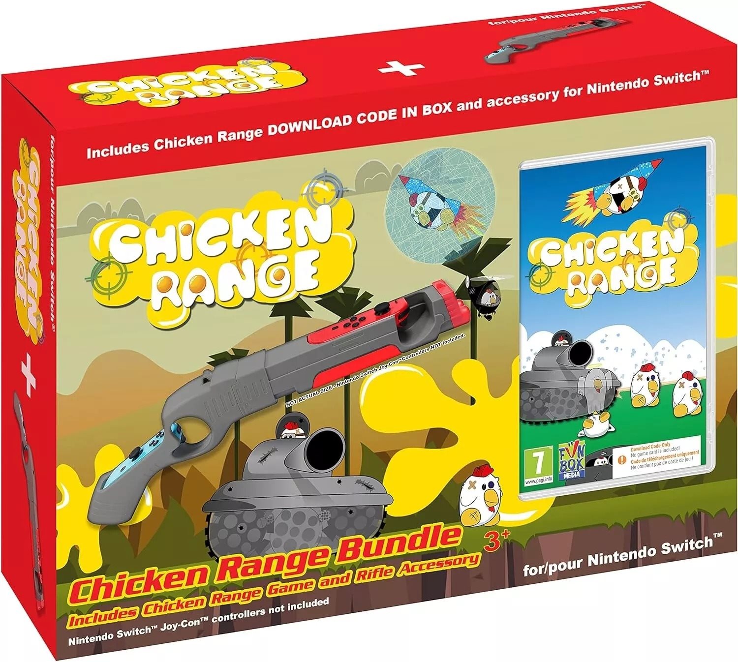 Chicken Range – hra a kolekcia príslušenstva pre Nintendo Switch